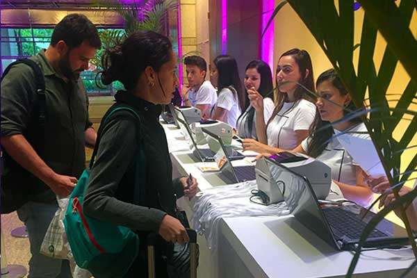 Evento corporativo com tecnologia da Omega House